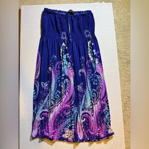 Royal Blue Smocked dress by candy Couture